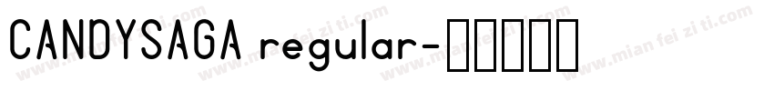 CANDYSAGA regular字体转换
